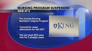 King University nursing program suspended by state