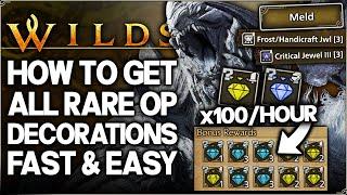 Monster Hunter Wilds - How to Get BEST RARE Decos FAST - 100+ Decorations Per Hour Easy Farm Guide!