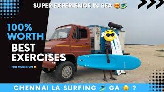 WHAT ! CHENNAI LA ‍️SURFING? | GOT BEST EXPERIENCE  | #surfing #lifestyle #beach #surf