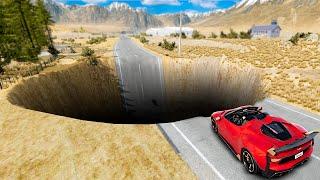 Testing SUPERCARS vs MASSIVE POTHOLES