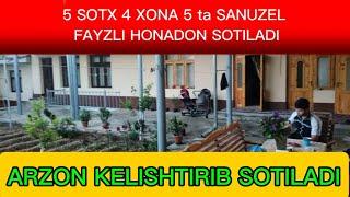 5 SOTX 4 XONA 5 SANUZELGA EGA XONADON ARZON KELISHTIRIB SOTILADI ZO'R LACATSIYADA JOYLASHGAN