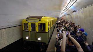 Trip on 1934 built train in the Moscow metro