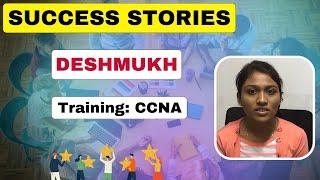 Ms. Deshmukh appraised her training after CCNA course from I-Medita - Review