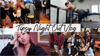 TIPSY NIGHT OUT ft. The Work Crew // VLOG | THERESATRENDS