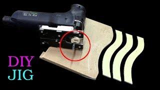 Copy sawing with a Jigsaw , a template and a little jig - How To