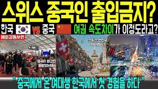 해외감동사연 한국 여권, 스위스에서 통과 10초컷! 중국인은 출입금지 ! 중국 유학생의 분노한 사연