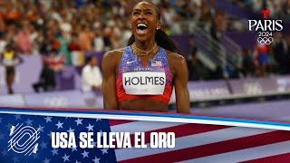 USA se cuelga el oro en Relevo 4x400 m femenino | Juegos Olímpicos París 2024