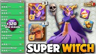 +320 INSANE FIREBALL Attack  SUPER WITCH FIREBALL  TH16 Attack Strategy  Clash Of Clans