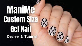 ManiMe Custom Size Gel Nail Sticker Tutorial & Review | KBEAUTYHOBBIT