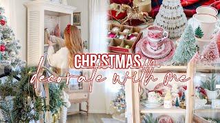 VINTAGE CHRISTMAS DECORATE WITH ME 2023 | thrifted christmas decorating ideas 