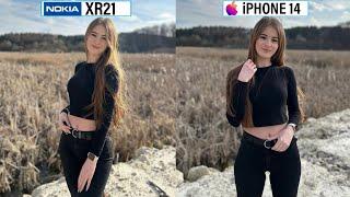 Nokia XR21 5G Vs iPhone 14 Camera Test Comparison | Rugged Phone