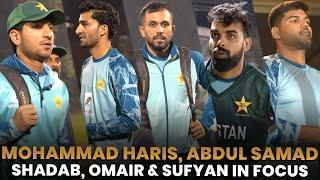 Mohammad Haris, Abdul Samad, Shadab, Omair & Sufyan in focus  Action from the nets | PCB | MA2F