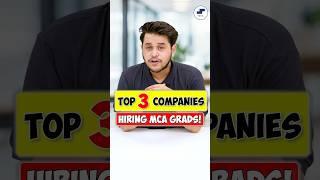 Top Companies Hiring MCA Students in 2024Tech Jobs TCS, Wipro, Infosys#shorts #mca #mcajobs