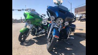 Street Glide and Ultra Limited ride to Granbury