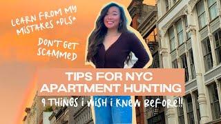 ultimate NYC apartment hunting guide (9 tips i wish i knew before renting!!)