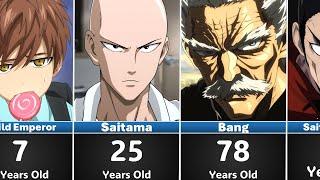 At what age did OPM characters become heroes? One Punch Man