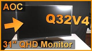 Unboxing & Montage: AOC Q32V4 | 32" QHD Monitor 1440p