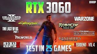 RTX 3060 Test in 25 Games - 1080p - RTX 3060 Benchmark