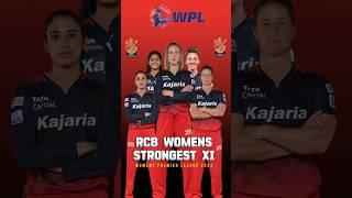 RCB Women's Strongest Playing 11 for WPL 2024 #wpl2024  #rcb