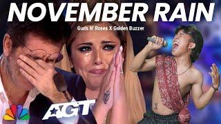 Golden Buzzer | All the Judges cry when he heard the song November Rain with an extraordinary voice