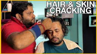 Intense Hair Cracking Head Massage | Skin Cracking | Neck Cracking Adjustments by SHAMBOO#asmr