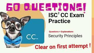 ISC2 Certified In Cybersecurity Domain 1 : Security Principles MCQS + Explanation