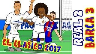 2-3! THE SHAPE OF MESSI! Real Madrid vs Barcelona (El Clasico 2017  Parody Goals and Highlights)