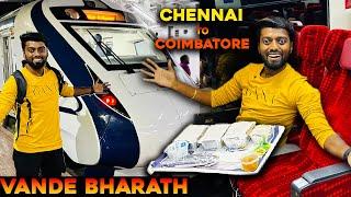 FULL MEALS  on RAIL  Vande Bharat Express -  Chennai 2️⃣ Coimbatore  !! DAN JR VLOGS