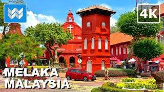 [4K] Melaka City (Malacca) Malaysia  Jonker Street Chinatown Walking Tour Vlog & Travel Guide