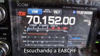 Probando la banda de los 4 metros por primera vez