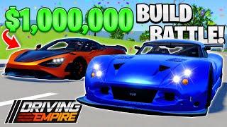 INSANE $1,000,000 Build Battle In Driving Empire!