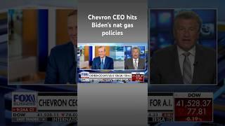 Chevron CEO takes a jab at Biden’s gas policies, says fuel is ‘crucial’ for AI #shorts