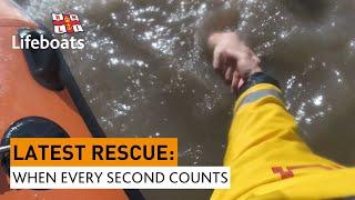 Dramatic moment RNLI Weston-super-Mare rescue two from the water