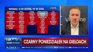 Co przyniesie czarny poniedziałek na giełdach? Oglądaj w telewizji BIZNES24