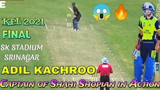 Run Machine of Kashmir Adil Kachroo : Finals : SK Stadium : KPL :2021: Shahi Shopian : Budgam Braves