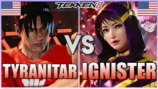 Tekken 8  ▰  Tyranitar (Jin Kazama) Vs IGNISTER (#3 Ranked Reina) ▰ High Level Gameplay!