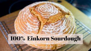 100% All-Purpose Einkorn Sourdough Boule - Step By Step