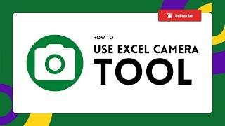 How to use excel camera tool