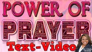 Atomic Power of Prayer by Dr. Cindy Trimm! TextVideo: