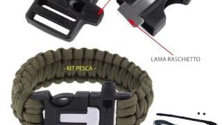 BRACCIALE IN PARACORD SURVIVAL 5 IN 1 ITALIAMILITARE.IT