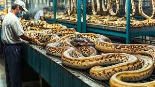 Python Farm: The Scary Truth About The Industry Processing 9 Billion Pythons | Farming Documentary