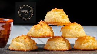 Coconut Macaroons Recipe  |  crisp & Moist | Incredible Food #macaroons #coconut