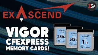 Exascend's Vigor CFexpress Type B Cards: For 8K RAW Capture!