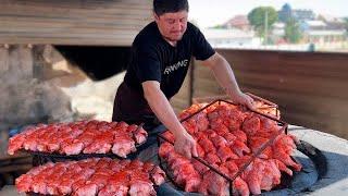 Uzbekistan! NATIONAL and TRADITIONAL STREET Foods | Tandoor Lamb, Wedding Pilaf and Samosa