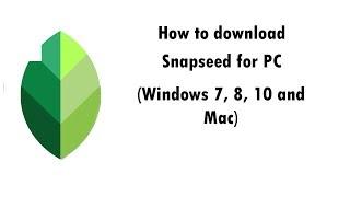 Snapseed on PC - Download for Windows 7, 8, 10 and Mac