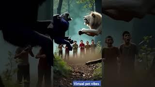 Black Lion vs white lion  #LionAmbush #WhiteLion #BlackLion #shortsfeed #shorts #epicbattle #fyp