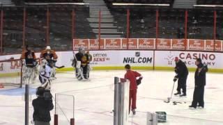 Sens Coaching Clinic 2011: Two Shooter, Stick on Shoulders Rebound Simulation