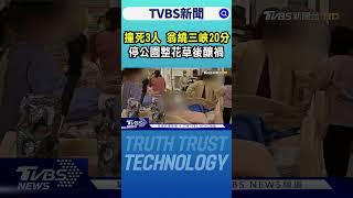 撞死3人 翁繞三峽20分 停公園整花草後釀禍｜TVBS新聞 @TVBSNEWS01