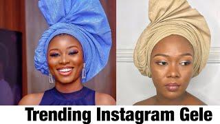 Simple Gele Tutorial for Church | Fan Gele | Instagram trending Gele | Naomi Esegine