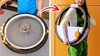 Sac rond DIY génial fabriqué à partir d'un vieux pneu